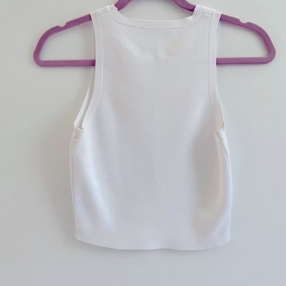 Zara white muscle tank (sz S) - Picture 2 of 3